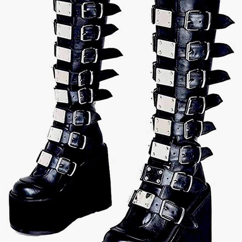 Womens Knee High Boots Wedge